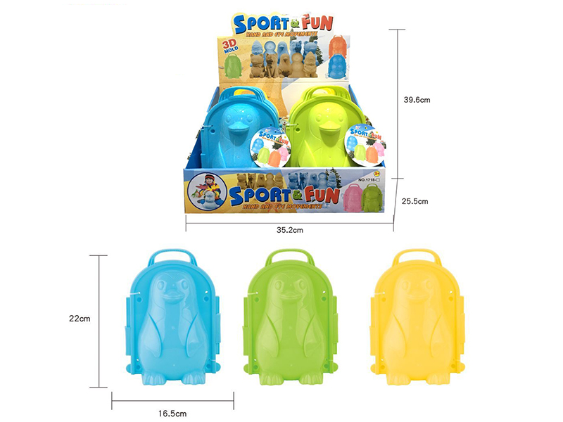 Cartoon Penguin 3D Sand Mold/Snow Mold 12PCS/BOX