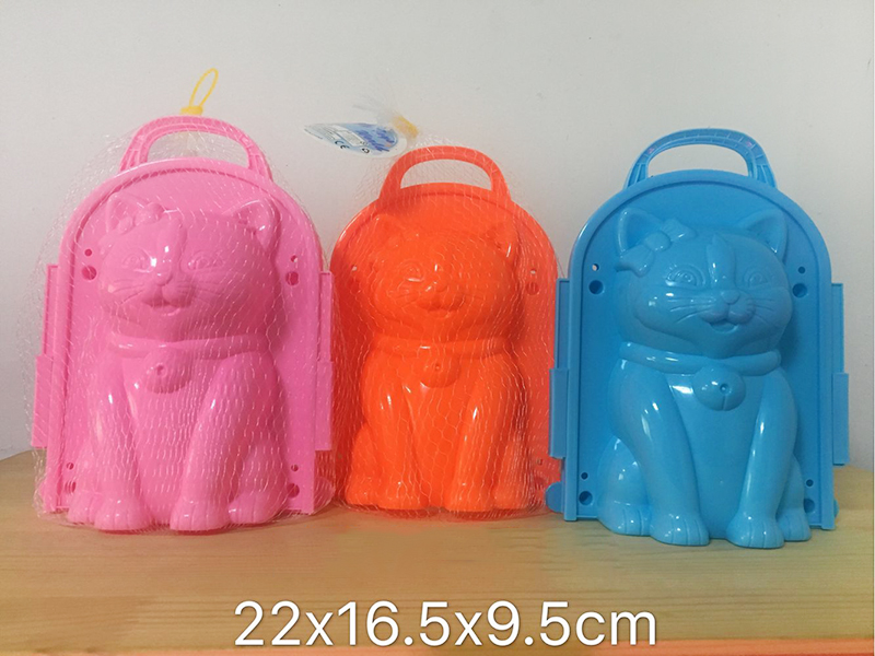 Cartoon Cat 3D Sand Mold/Snow Mold