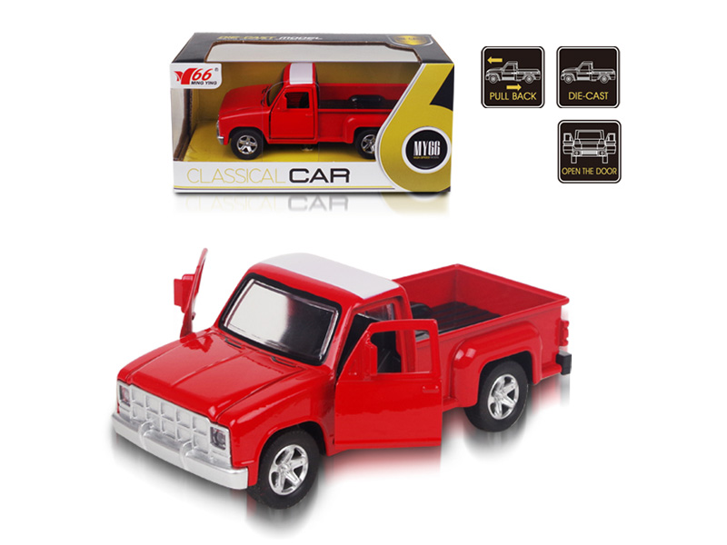 1:32 Metal Pull Back  Car with door-open