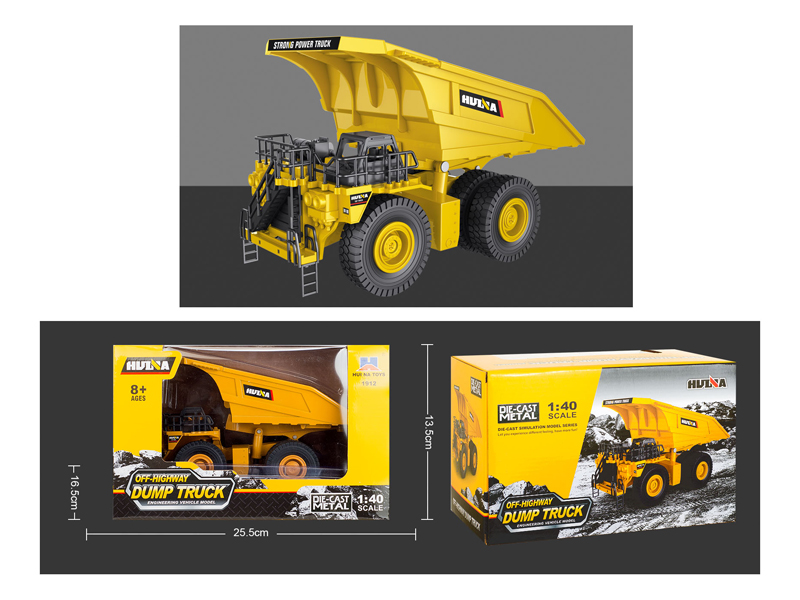 1:40 Half Alloy Mining Dump Truck