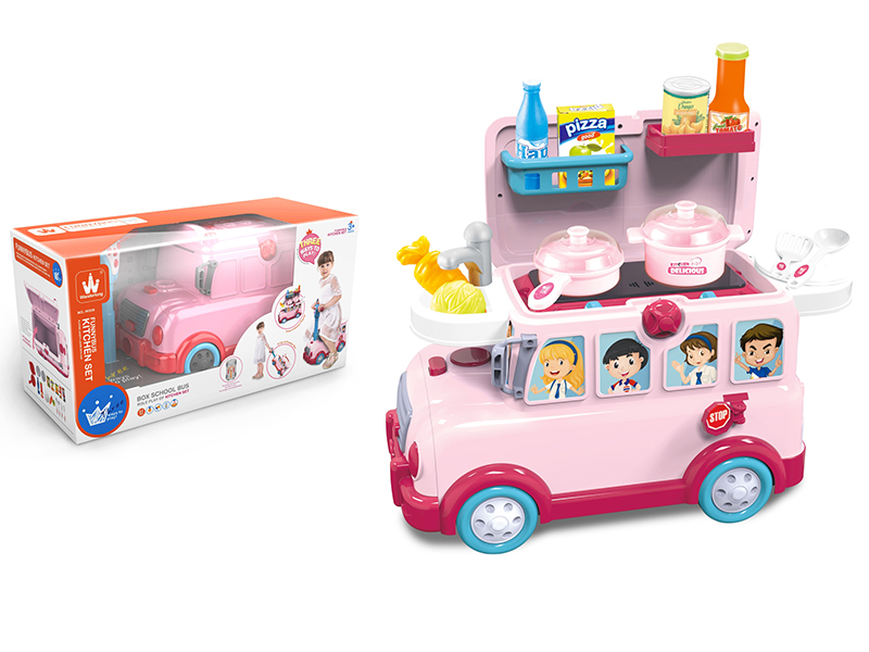 Tableware School Bus(Girl)