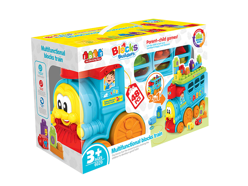Multifunctional Building Blocks Train 48pcs