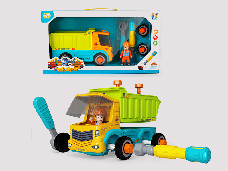 DIY  Pull Back Dump Truck With Music