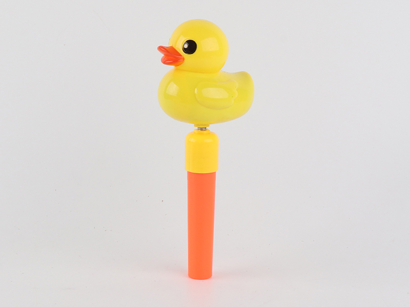 Solid Color Duck Candy Toys With Whistle
