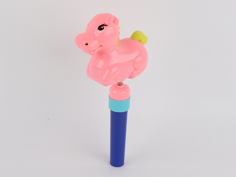Solid Color Cartoon Horse Candy Toys With Whistle