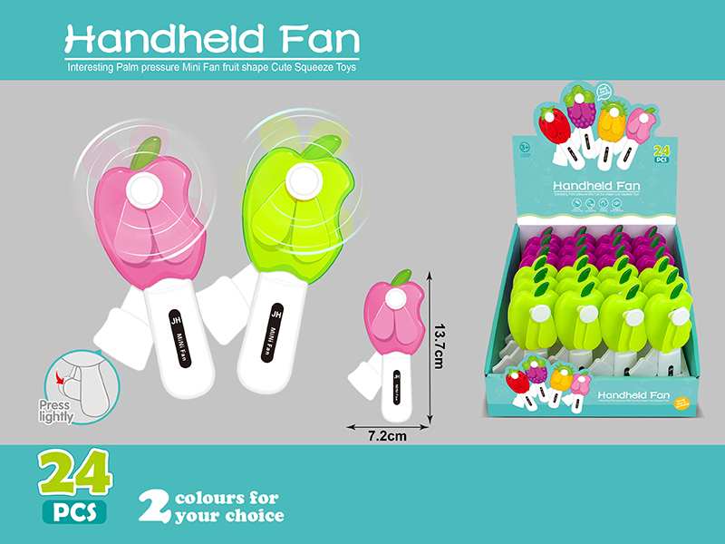 Apple Hand Pressure Fan 24pcs