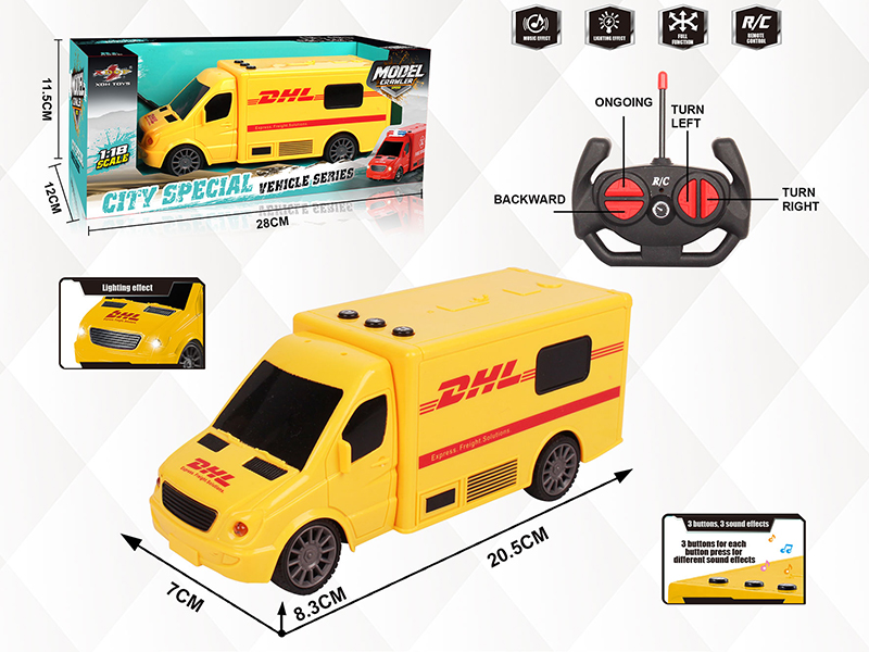 1:18 4CH Remote Control  Express Car With Light And Music