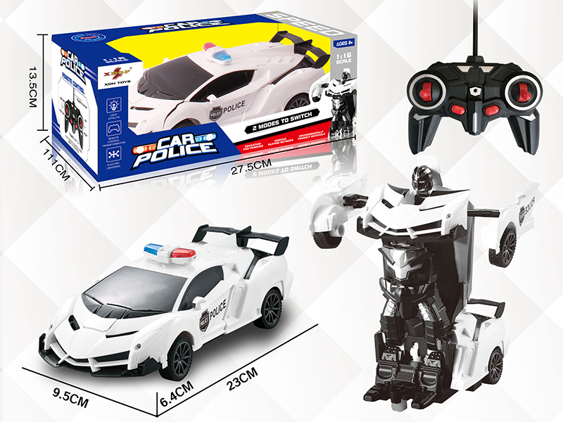 1:16 5CH R/C One Key Transformation Simulated Car(Police Car)
