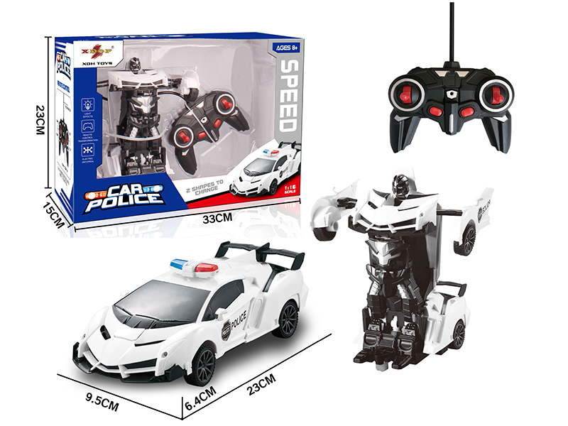 1:16 5CH R/C One Key Transformation Simulated Car(Police Car)