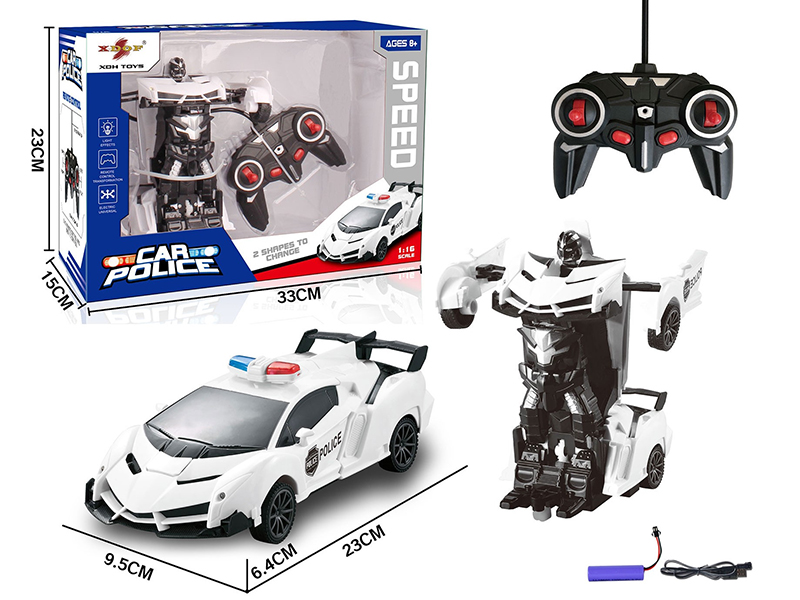 1:16 5CH R/C One Key Transformation Simulated Car(Police Car)