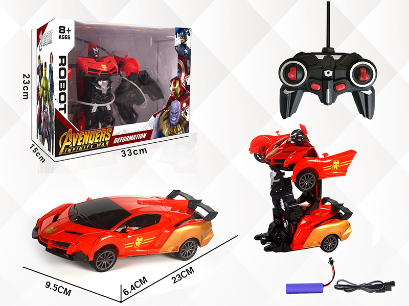 1:16 5CH R/C One Key Transformation Simulated Car(Iron Man)