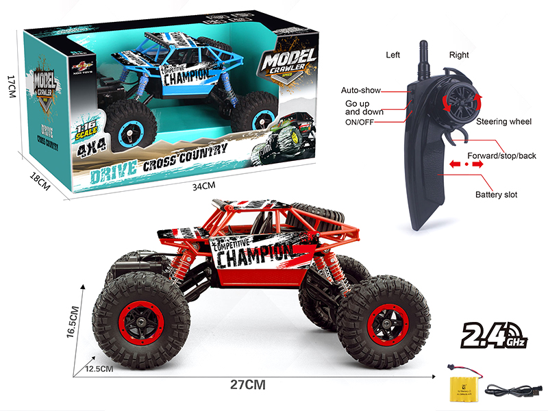 1:16 4CH R/C Four-Wheel Drive Climbing Off-Road Vehicle (2.4G)