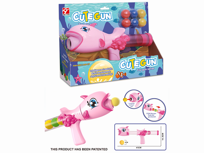 Dolphin Air Powered Gun With 6pcs EVA Ball