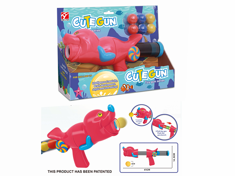Sea Lion Air Powered Gun With 6pcs EVA Ball