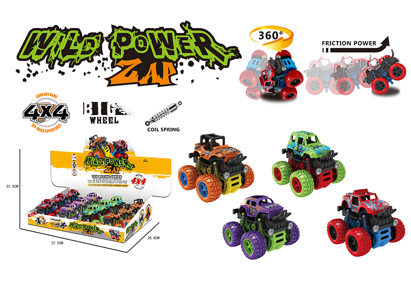 Stunt Big Wheel Double Friction Car