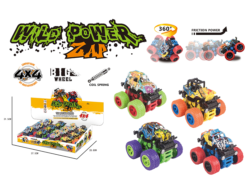 Stunt Big Wheel Double Friction Car(Graffiti)