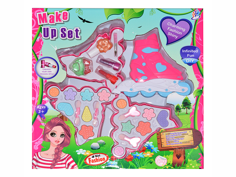 Ice Skates Shape Four-Layer Children's Cosmetics