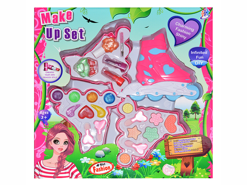 Ice Skates Shape Four-Layer Children's Cosmetics