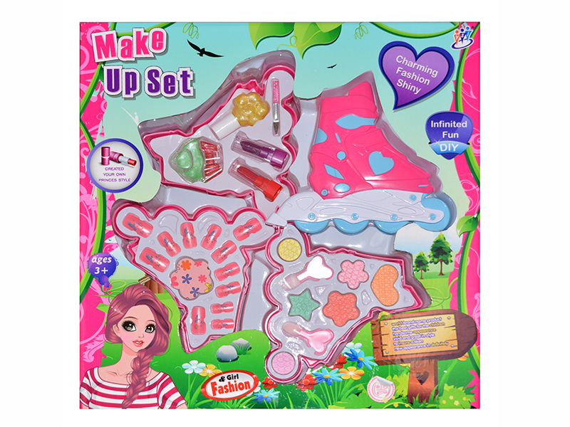 Ice Skates Shape Four-Layer Children's Cosmetics