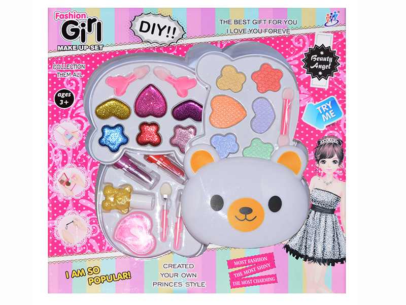 Bear Head Shape Four-Layer Children's Cosmetics