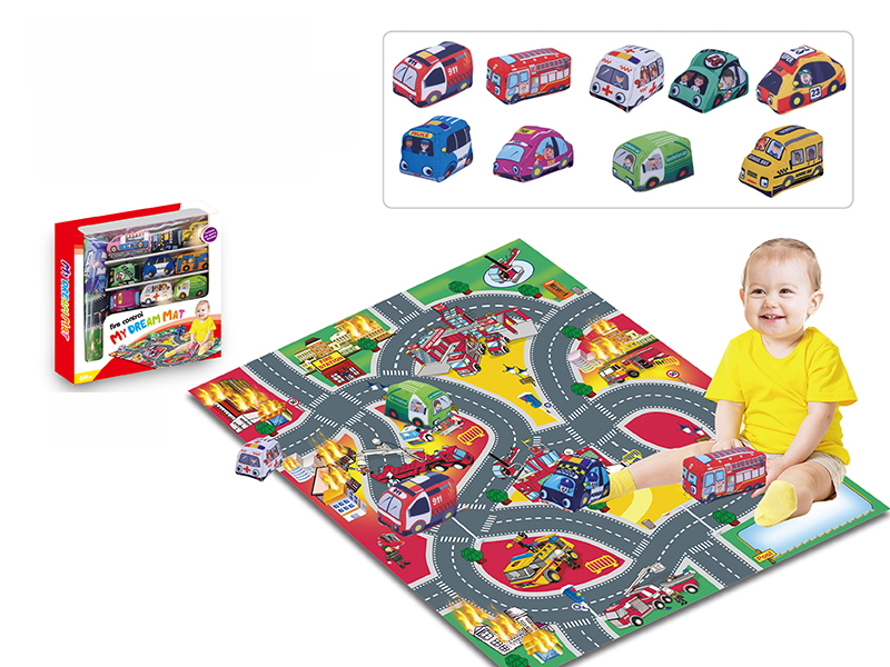 Traffic Carpet With Fabrics Car