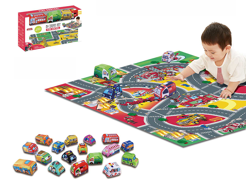 Traffic Carpet With Fabrics Car