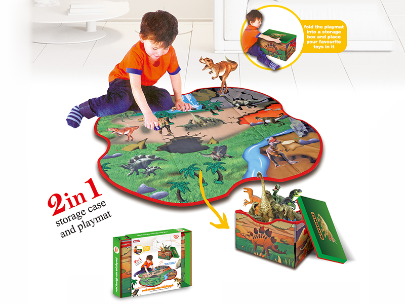 2 In 1 Toy Carpet & Storage Box