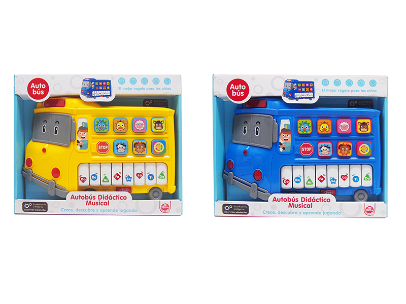 Bus Castellano Cartoon Piano