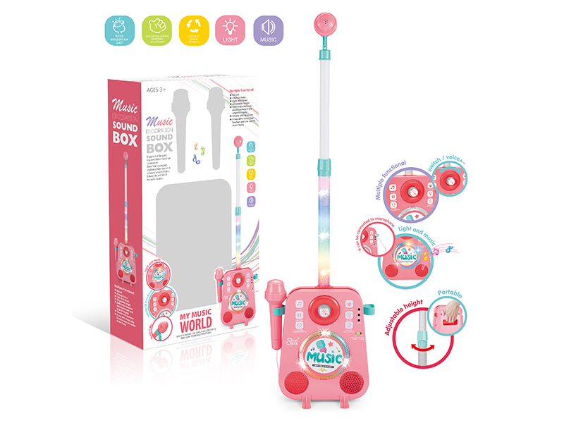 Pink Double Microphone Sound Box