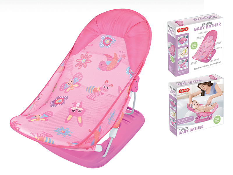 Baby Bath Chair With Pillow /Pink