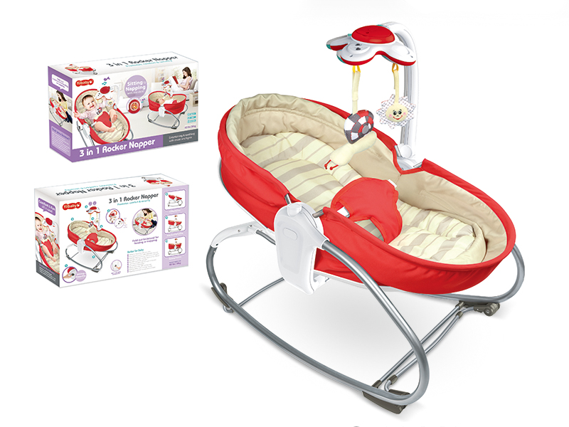 3 In 1 B/O Baby Bouncer Sleeping Basket