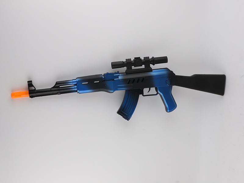 Sprayed Silver Blue Flint Gun