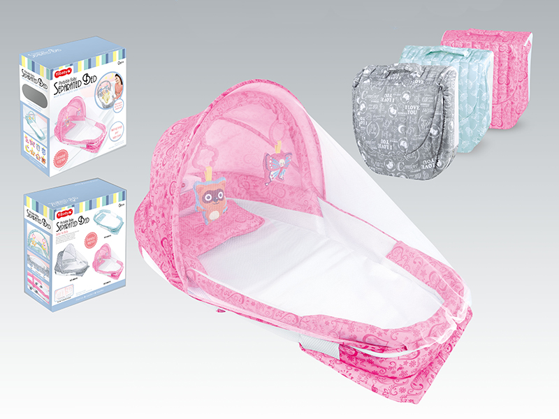 Lengthen Edition  Portable Baby Separated Bed With Music And Light,Bed Net