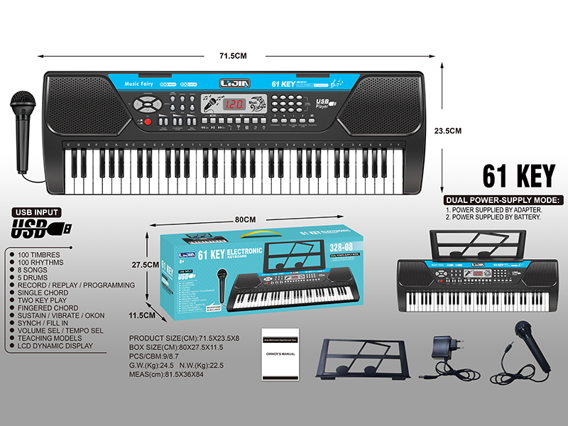61 Keys  Electronic Organ