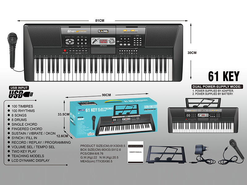 61 Keys  Electronic Organ
