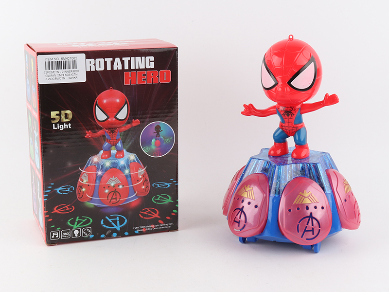 B/O Rotating Lift Spider-Man With 5D Light
