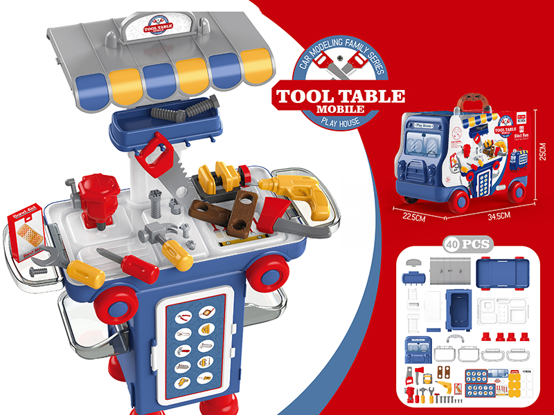 Multifunction 2 In 1 Tool Car 40pcs