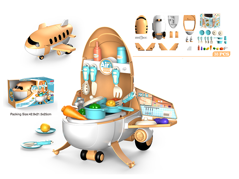 Cartoon Airplane 2 In 1 (Gourmet Kitchen)38pcs