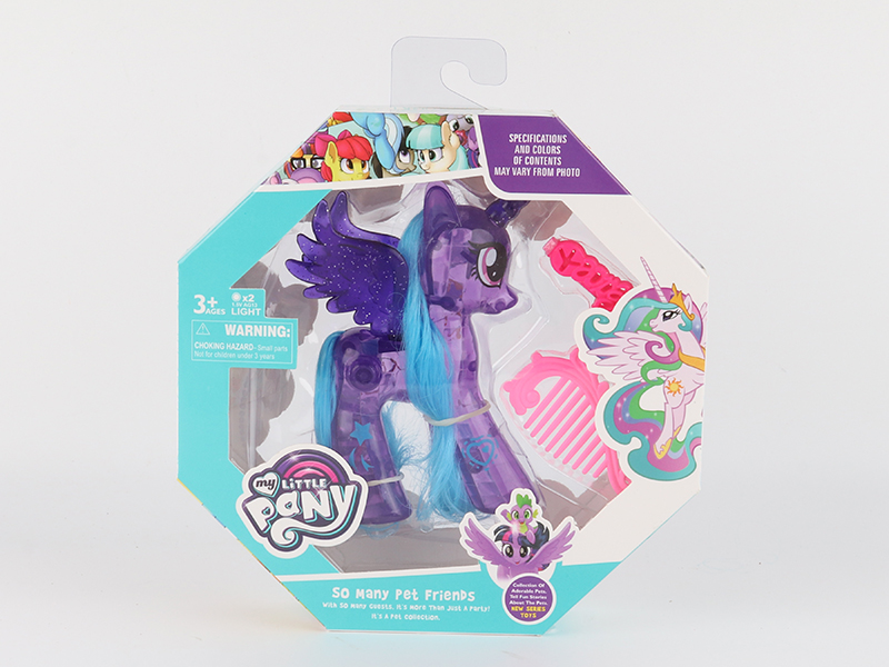 Transparent Flash  My Little Pony  + Comb ,Hairpin