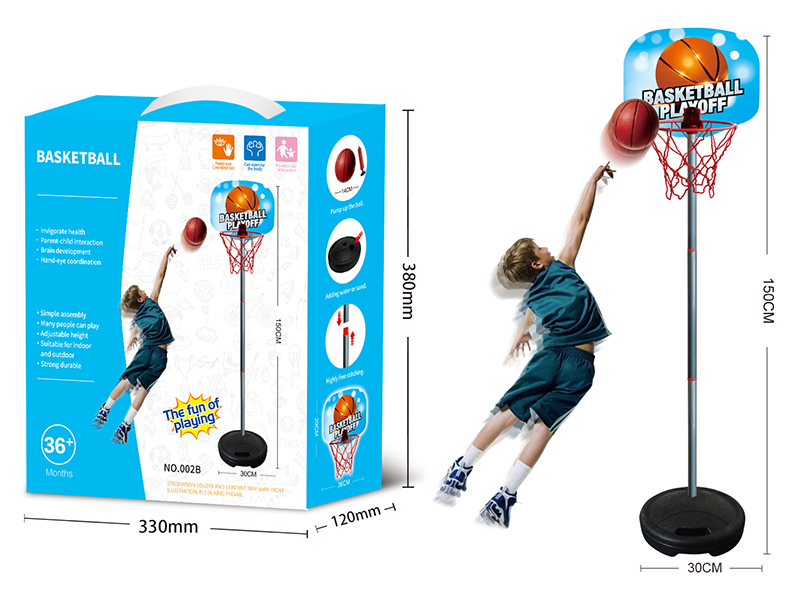 1.5M Plastic Tube Basketball Stand
