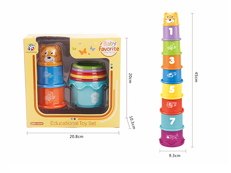 Large Size Circle Jenga Cup