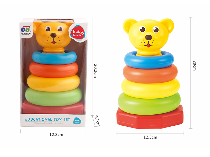 Bear Rainbow Jenga