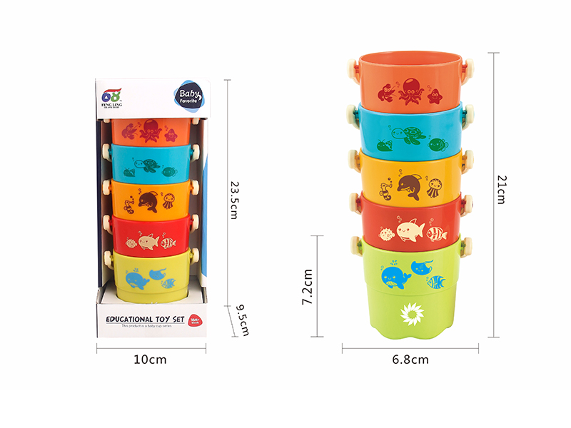 Bathroom Stacked Bucket