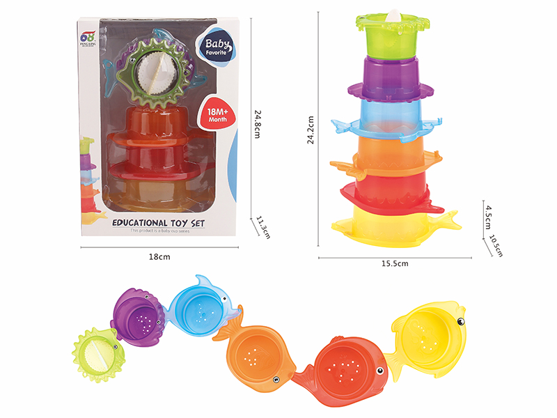 Transparent Fish  Jenga