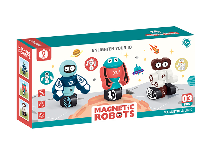 Magnetism Building Blocks Astronaut 3PCS