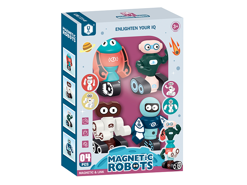 Magnetism Building Blocks Astronaut 4PCS