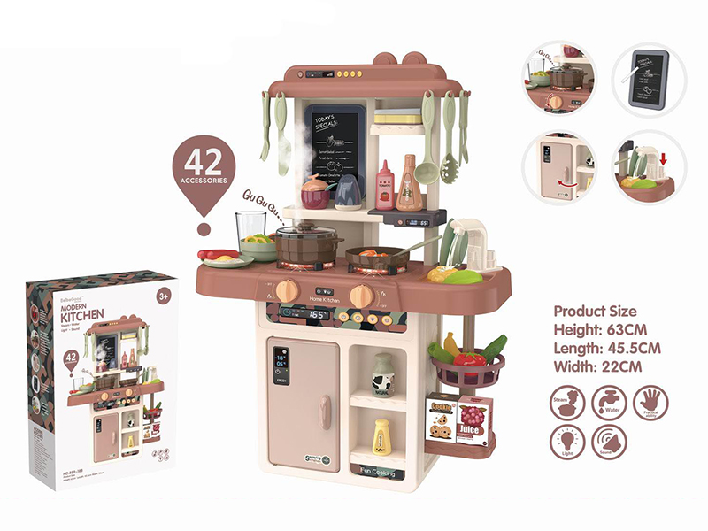 63CM Modern Kitchen(With Steam,Water, Light ,Sound)42pcs