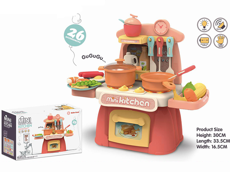 Mini Electronic Kitchen Set With Sound And Light