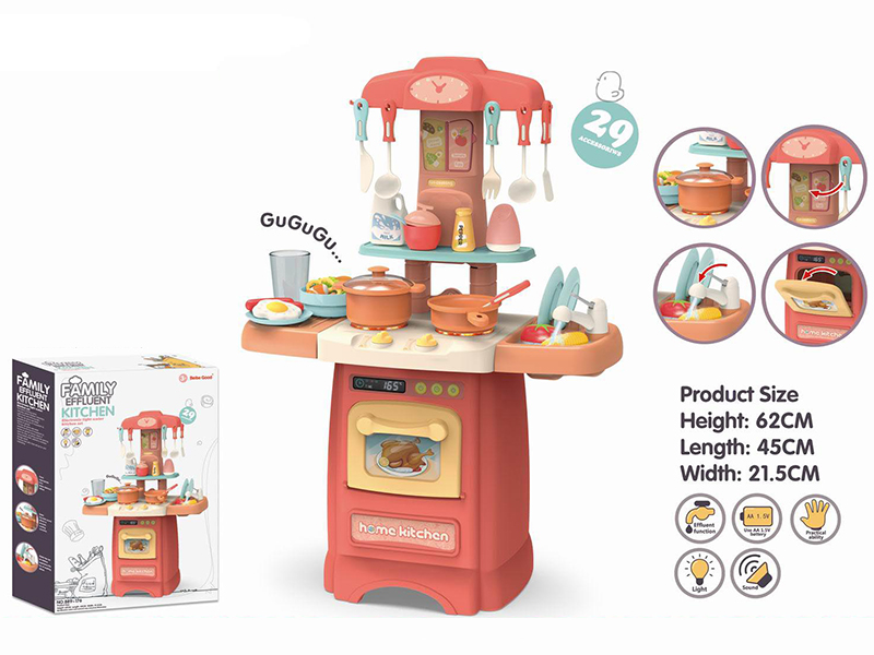 Kitchen Set With Light And Sound,Effluent Function