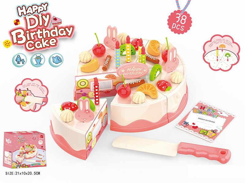 38pcs DIY Fruit Cake Set